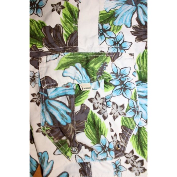 Mens Mossimo Mesh Lined Drawstring Surf Swim Suit Board Shorts Trunks XL Floral - Picture 5 of 8